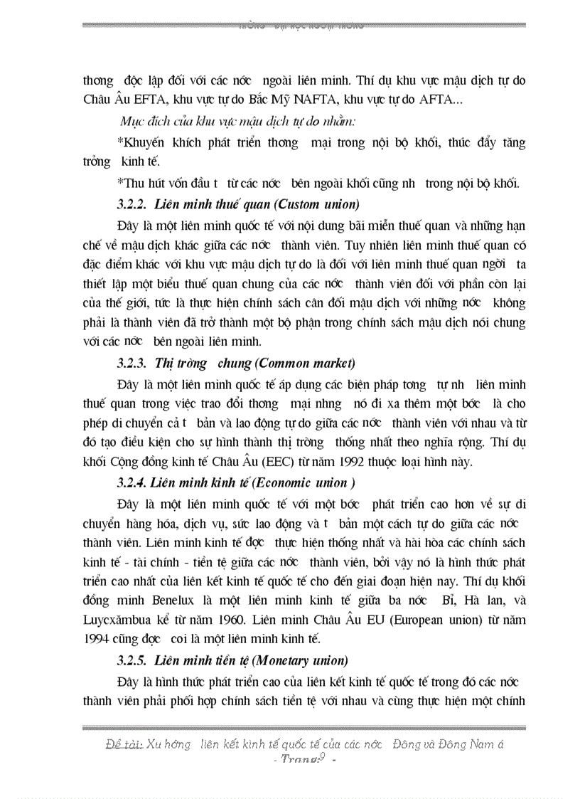image for page Xu hướng liên kết kinh tế quốc tế của các nước Đông và Đông nam á