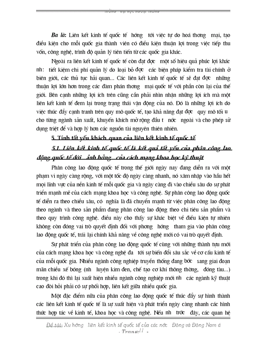 image for page Xu hướng liên kết kinh tế quốc tế của các nước Đông và Đông nam á