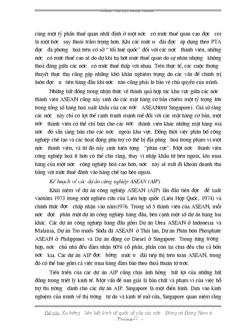 image for page Xu hướng liên kết kinh tế quốc tế của các nước Đông và Đông nam á
