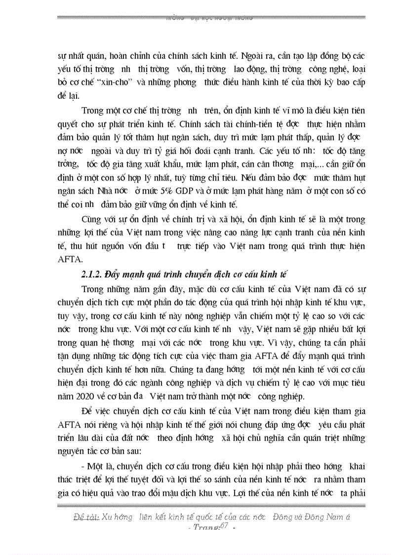 image for page Xu hướng liên kết kinh tế quốc tế của các nước Đông và Đông nam á