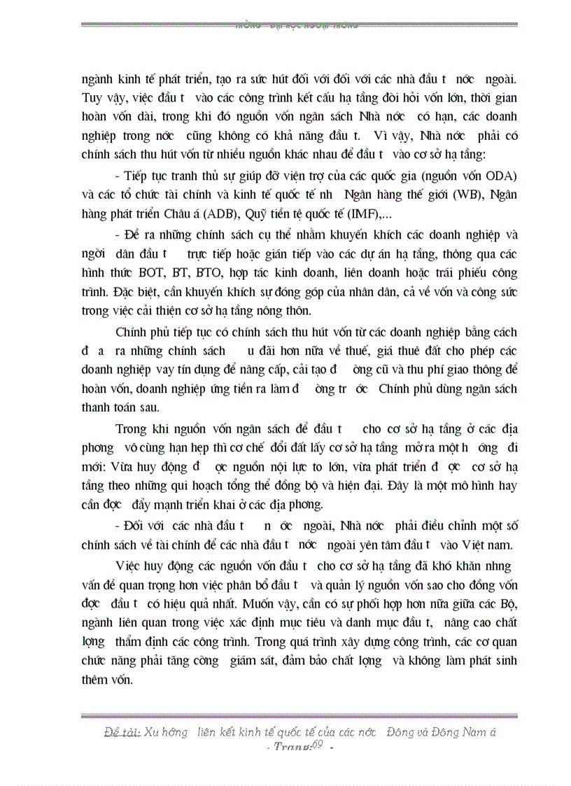 image for page Xu hướng liên kết kinh tế quốc tế của các nước Đông và Đông nam á