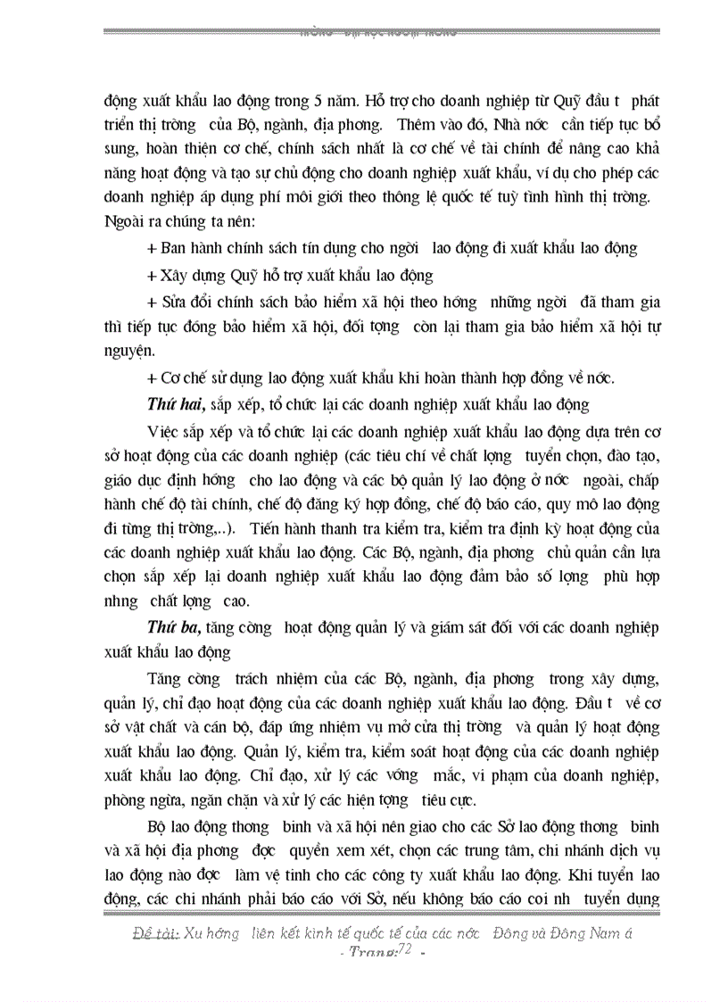 image for page Xu hướng liên kết kinh tế quốc tế của các nước Đông và Đông nam á