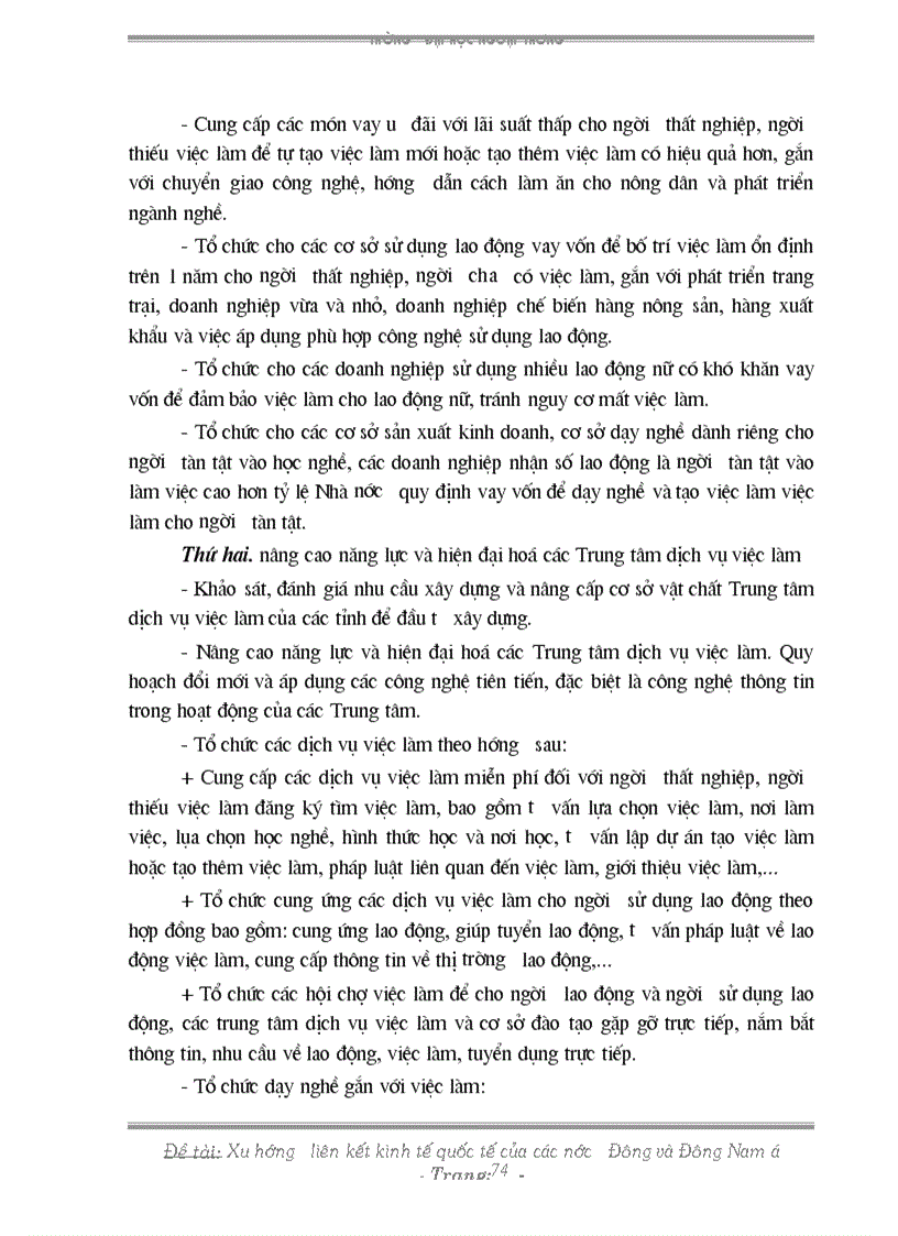 image for page Xu hướng liên kết kinh tế quốc tế của các nước Đông và Đông nam á