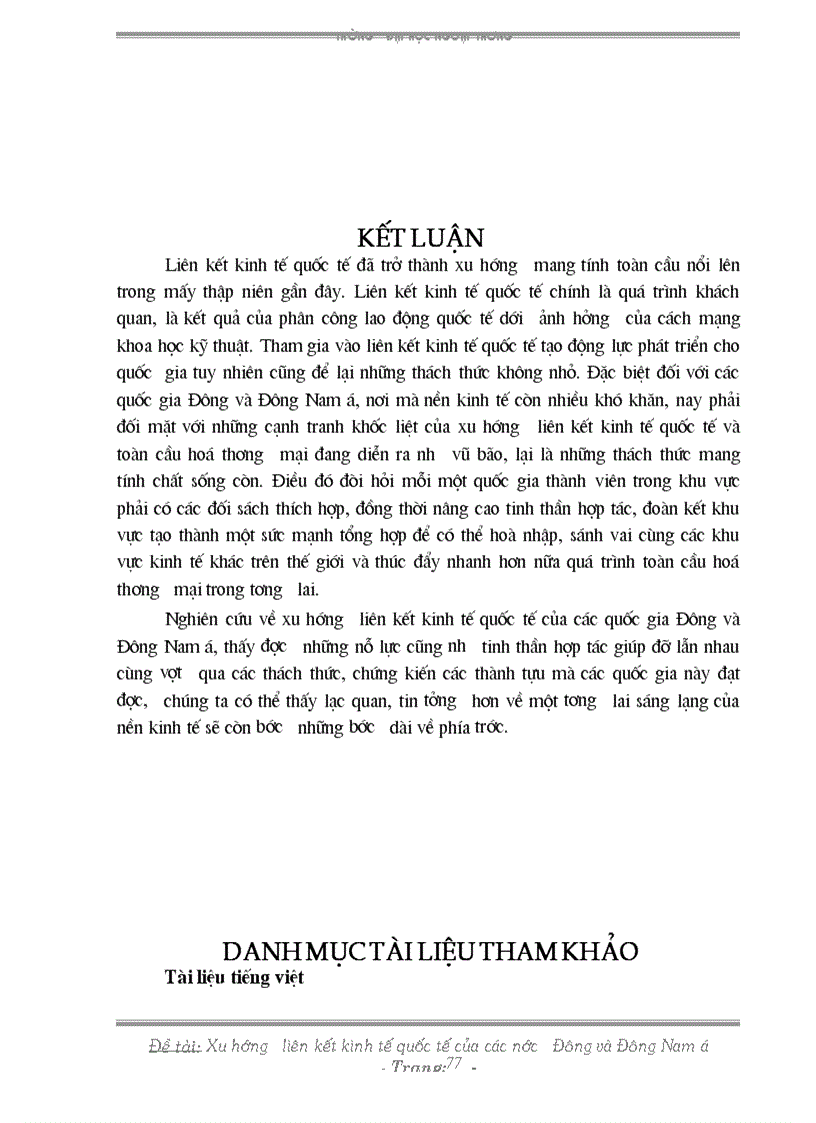 image for page Xu hướng liên kết kinh tế quốc tế của các nước Đông và Đông nam á