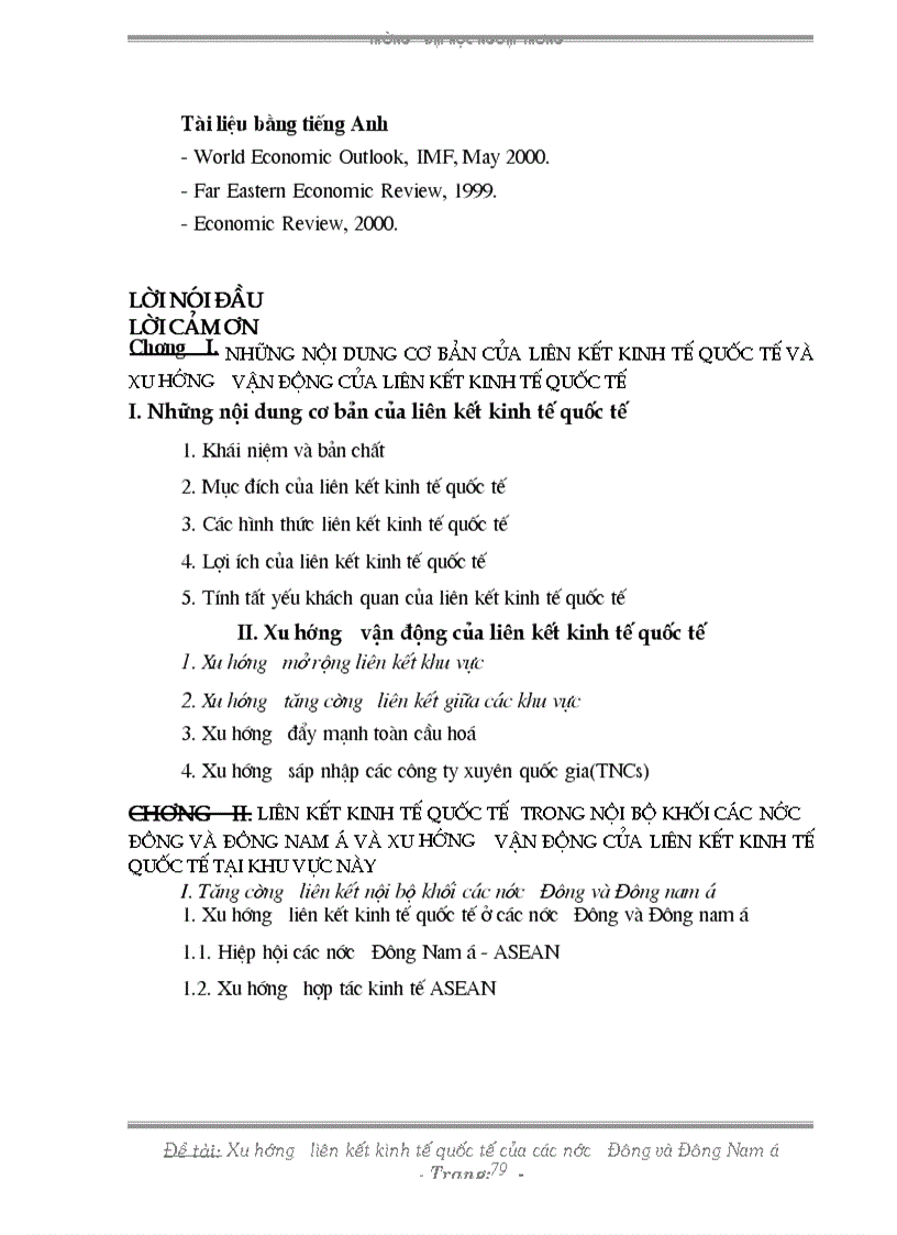 image for page Xu hướng liên kết kinh tế quốc tế của các nước Đông và Đông nam á