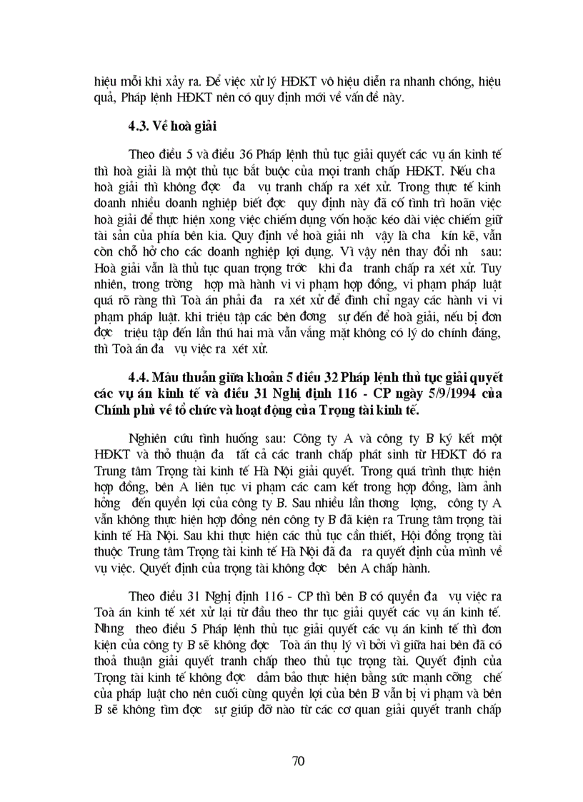 image for page Hợp đồng kinh tế và các phương pháp giải quyết tranh chấp phát sinh từ hợp đồng kinh tế