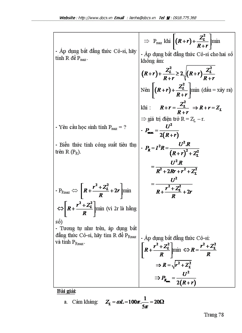 image for page Lựa chọn hệ thống bài tập hướng dẫn giải và giải bài tập vật lý chương dòng điện xoay chiều lớp 12 chương trình nâng cao