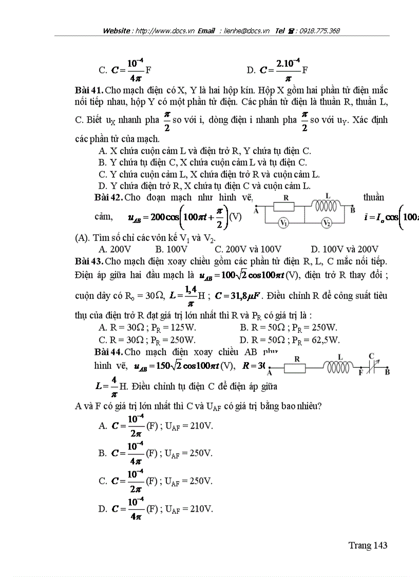 image for page Lựa chọn hệ thống bài tập hướng dẫn giải và giải bài tập vật lý chương dòng điện xoay chiều lớp 12 chương trình nâng cao