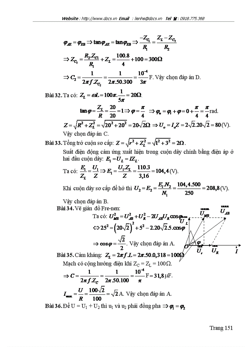 image for page Lựa chọn hệ thống bài tập hướng dẫn giải và giải bài tập vật lý chương dòng điện xoay chiều lớp 12 chương trình nâng cao