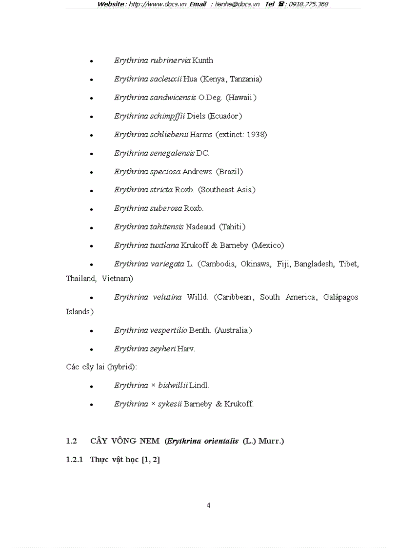 image for page Nghiên cứu Cây Vông nem Erythrina orientalis L Murr Fabaceae
