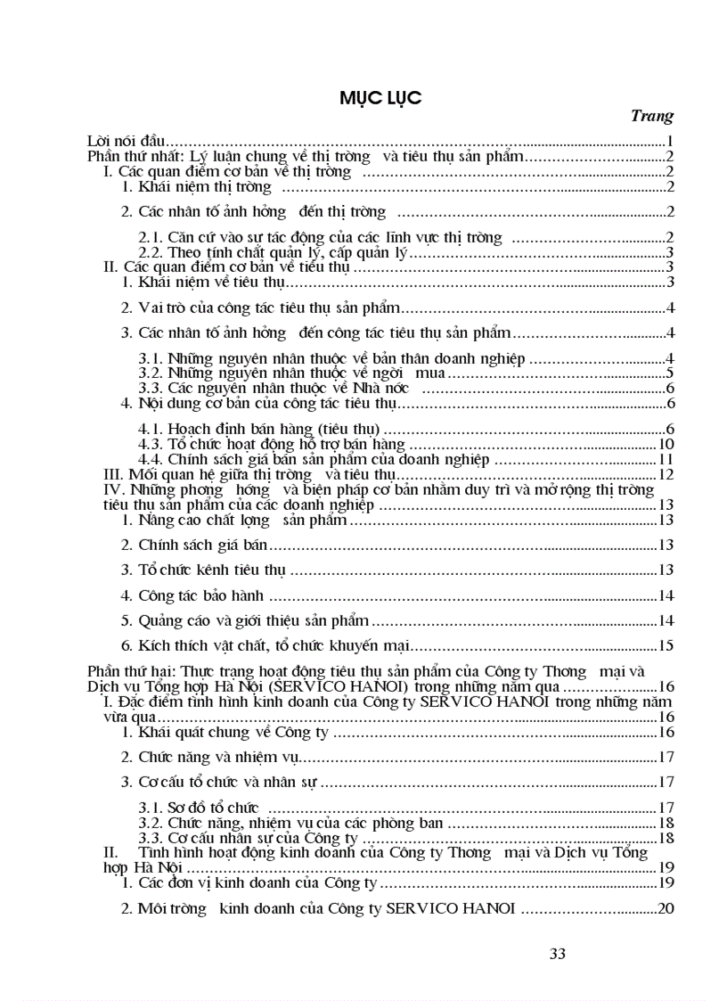 image for page Nâng cao hiệu quả tiêu thụ sản phẩm của Công ty Thương mại và Dịch vụ Tổng hợp Hà Nội