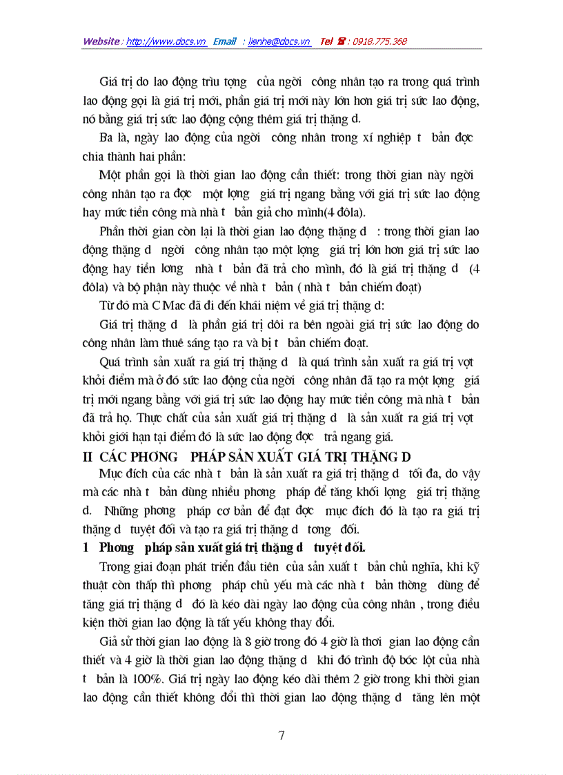 image for page Bản chất và các hình thức biểu hiện của giá trị thặng dư