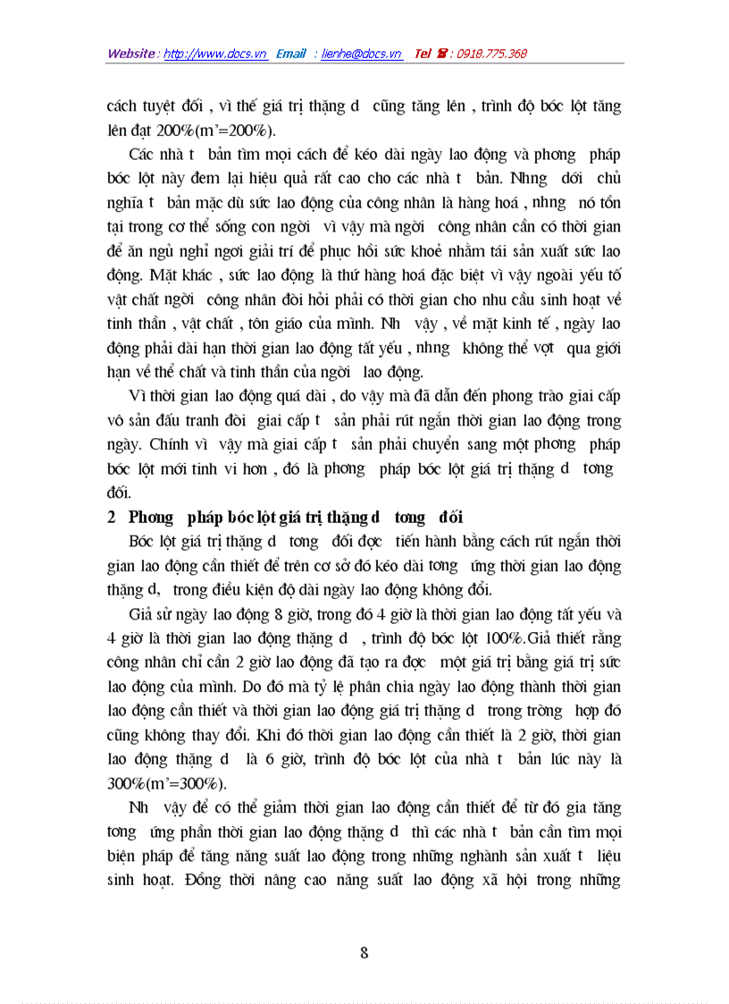 image for page Bản chất và các hình thức biểu hiện của giá trị thặng dư