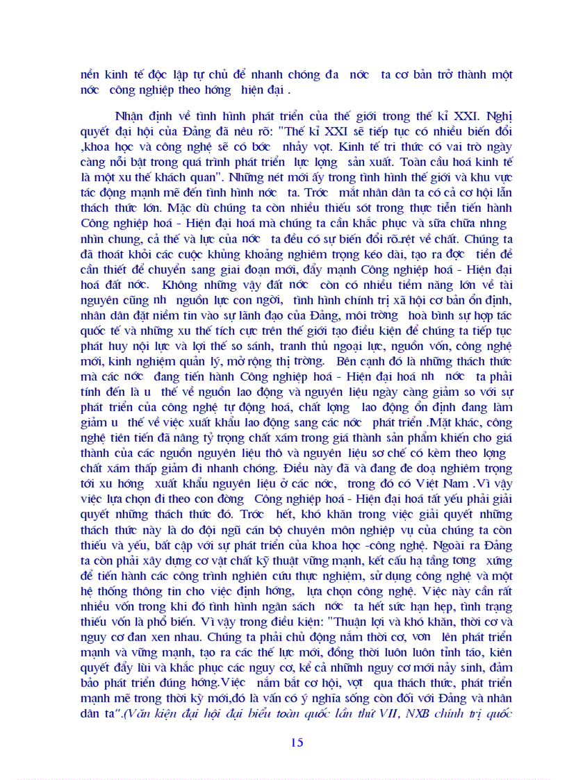 image for page Công nghiệp hoá hiện đại hoá ở Việt Nam