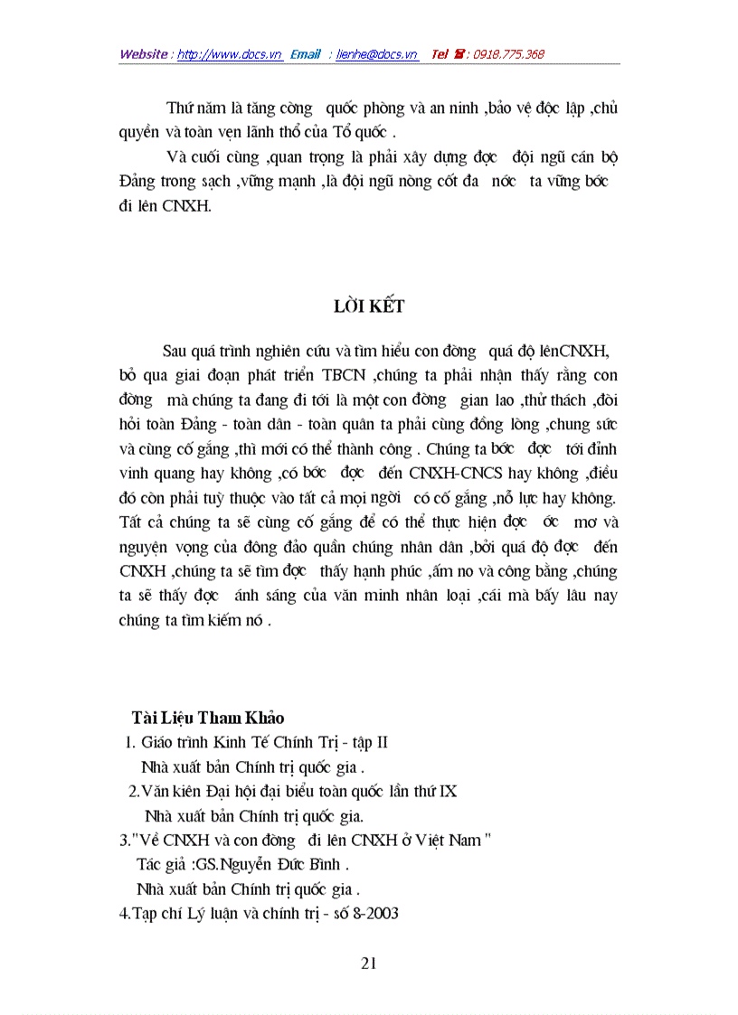 image for page Con đường lên Chủ Nghĩa Xã Hội ở Việt Nam