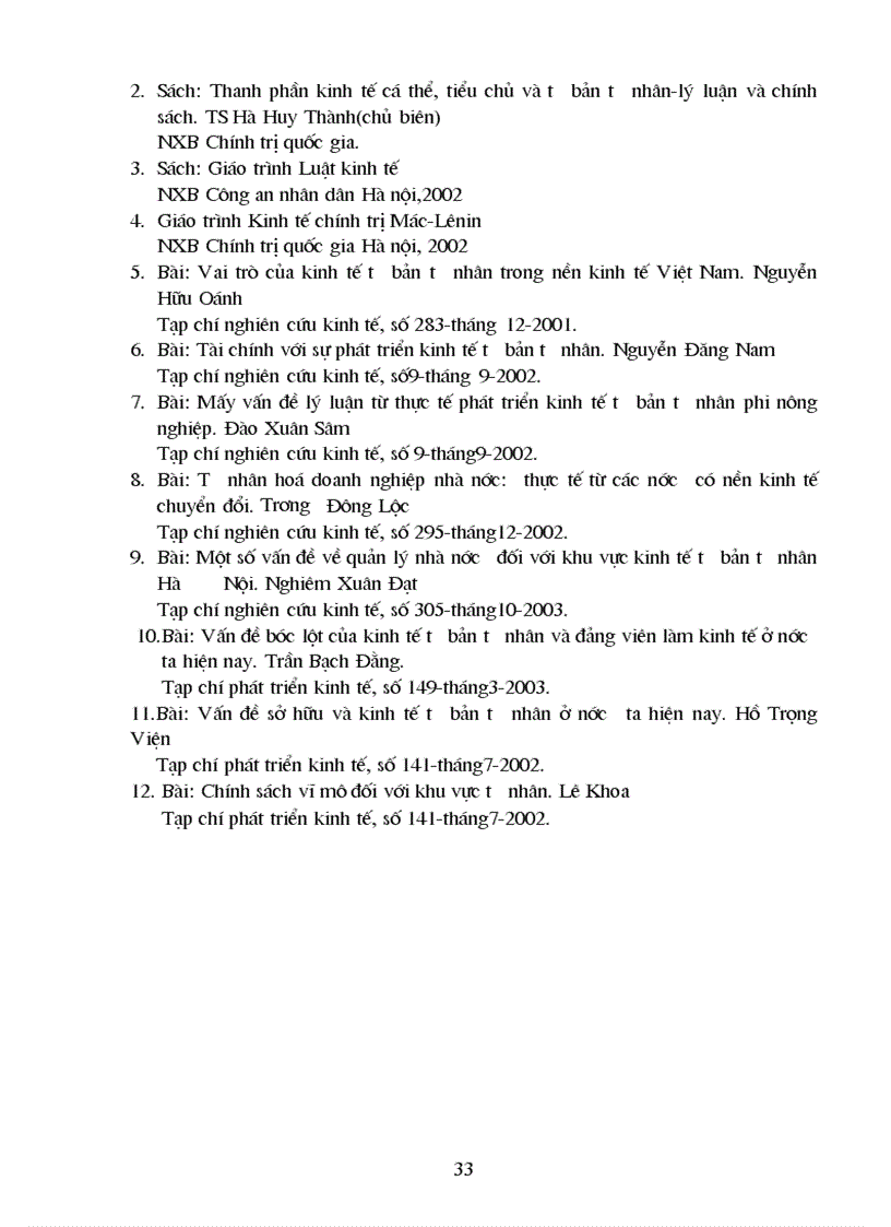 image for page Vai trò thực trạng của kinh tế tư bản tư nhân đánh giá kinh tế tư bản tư nhân và một số phương hướng giải pháp