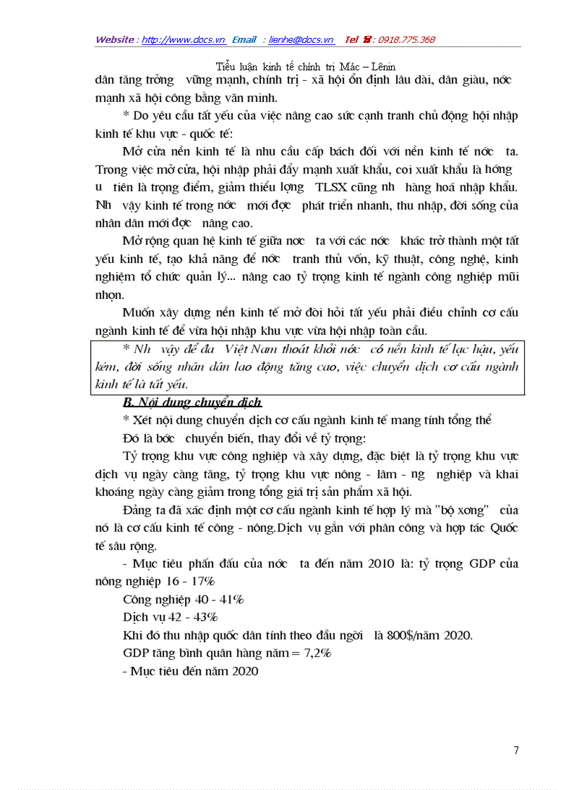 image for page Chuyển dịch cơ cấu ngành kinh tế theo hướng CNH HĐH trong điều kiện hội nhập kinh tế Quốc Tế