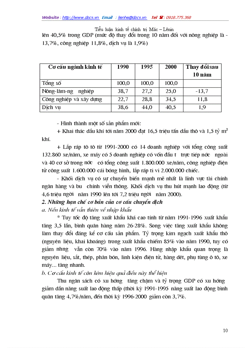 image for page Chuyển dịch cơ cấu ngành kinh tế theo hướng CNH HĐH trong điều kiện hội nhập kinh tế Quốc Tế