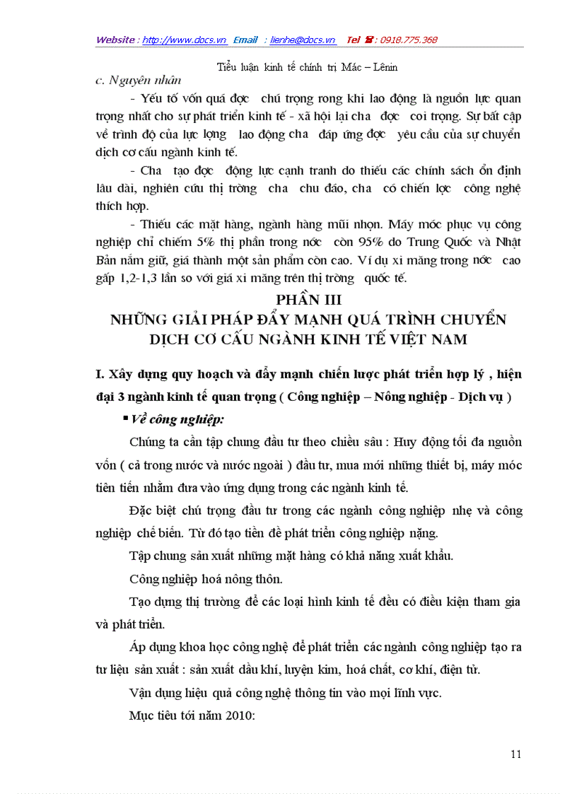 image for page Chuyển dịch cơ cấu ngành kinh tế theo hướng CNH HĐH trong điều kiện hội nhập kinh tế Quốc Tế