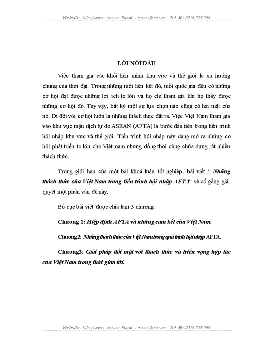 image for page Những thách thức của Việt Nam trong tiến trình hội nhập AFTA