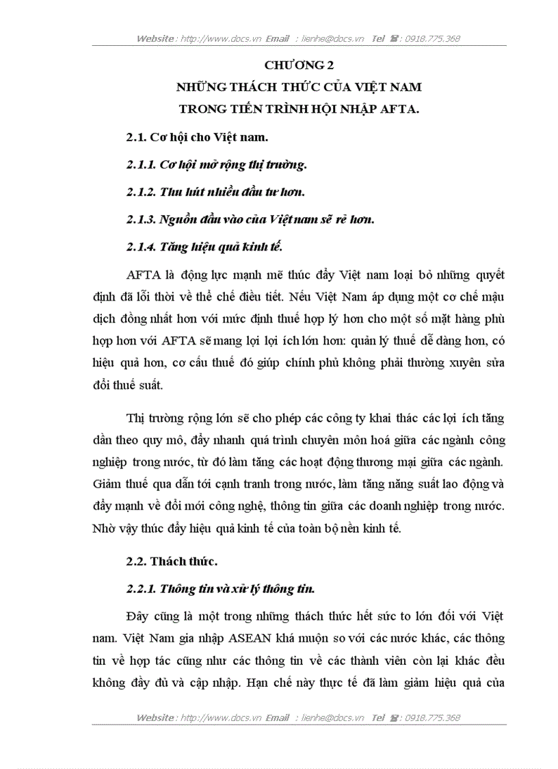 image for page Những thách thức của Việt Nam trong tiến trình hội nhập AFTA