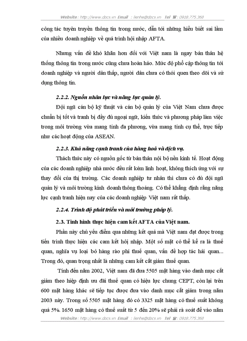 image for page Những thách thức của Việt Nam trong tiến trình hội nhập AFTA