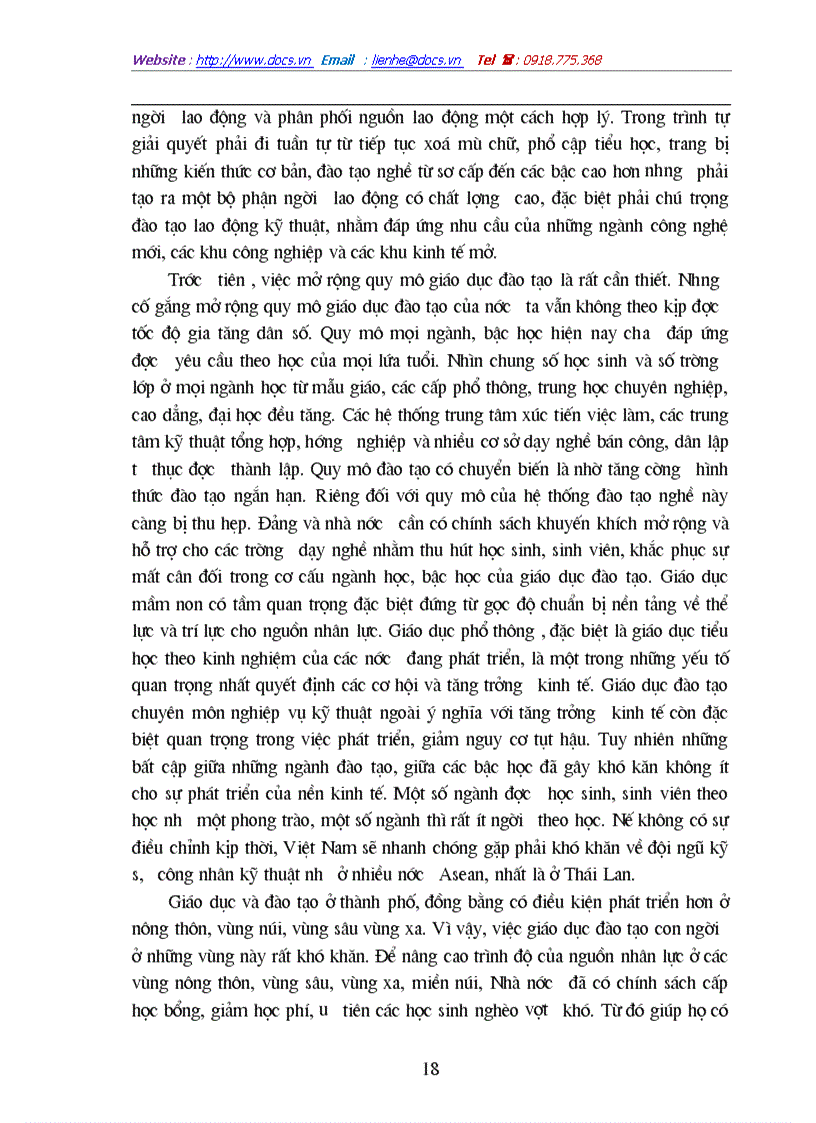 image for page Thực trạng và giải pháp để nâng cao hiệu quả của đào tạo và sử dụng nguồn nhân lực phục vụ cho sự nghiệp công nghiệp hoá hiện đại hoá ở Việt Nam