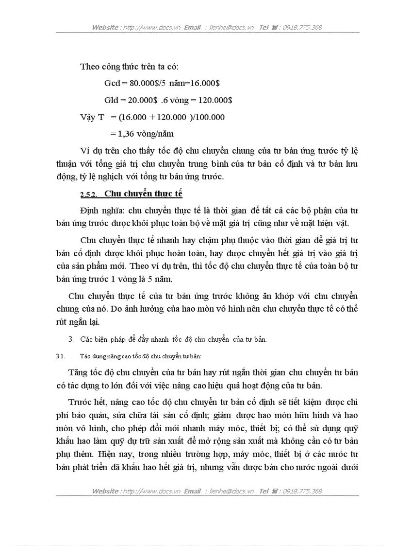 image for page Tuần hoàn và chu chuyển tư bản