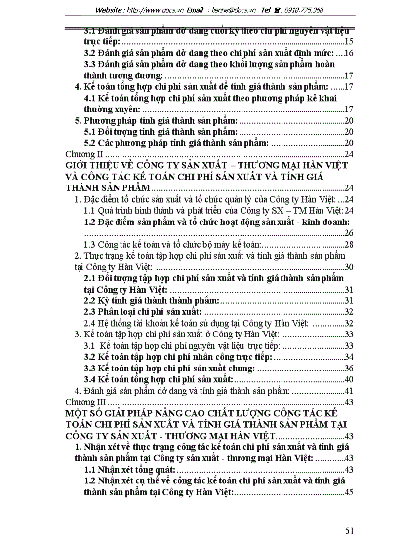 image for page Tổ chức hạch toán chi phí sản xuất kinh doanh và tính giá thành sản phẩm tại Công ty sản xuất thương mại Hàn Việt