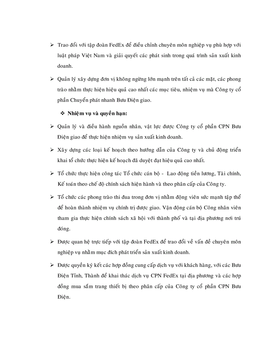 image for page Xây dựng chiến lược kinh doanh của tổng đại lý chuyển phát nhanh FedEx đến năm 2015