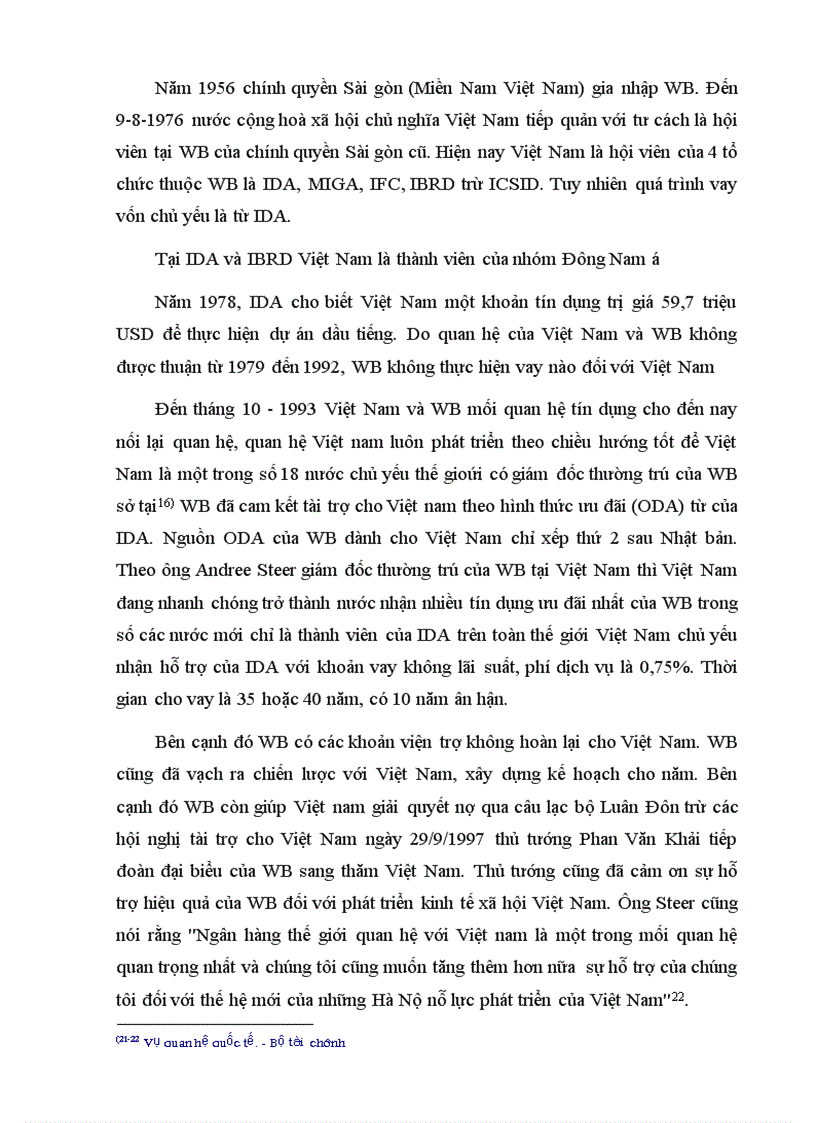 image for page Một số giải pháp chủ yếu nhằm đẩy mạnh quá trình thu hút và giải ngân nguồn hỗ trợ phát triển chính thức ODA từ tổ chức ngân hàng thế giới WB của