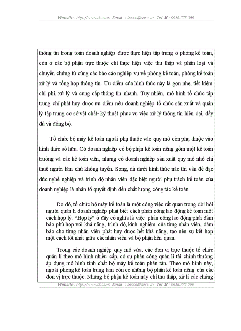 image for page Tổ chức công tác kế toán trong các doanh nghiệp vừa và nhỏ
