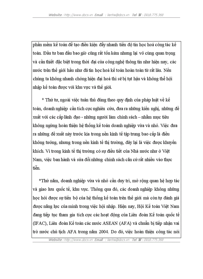 image for page Tổ chức công tác kế toán trong các doanh nghiệp vừa và nhỏ