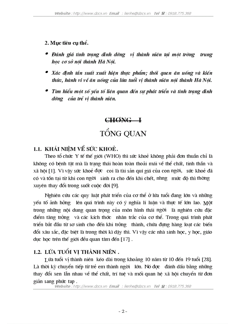 image for page Đánh giá tình trạng dinh dưỡng và tập tính dinh dưỡng của lứa tuổi vị thành niên