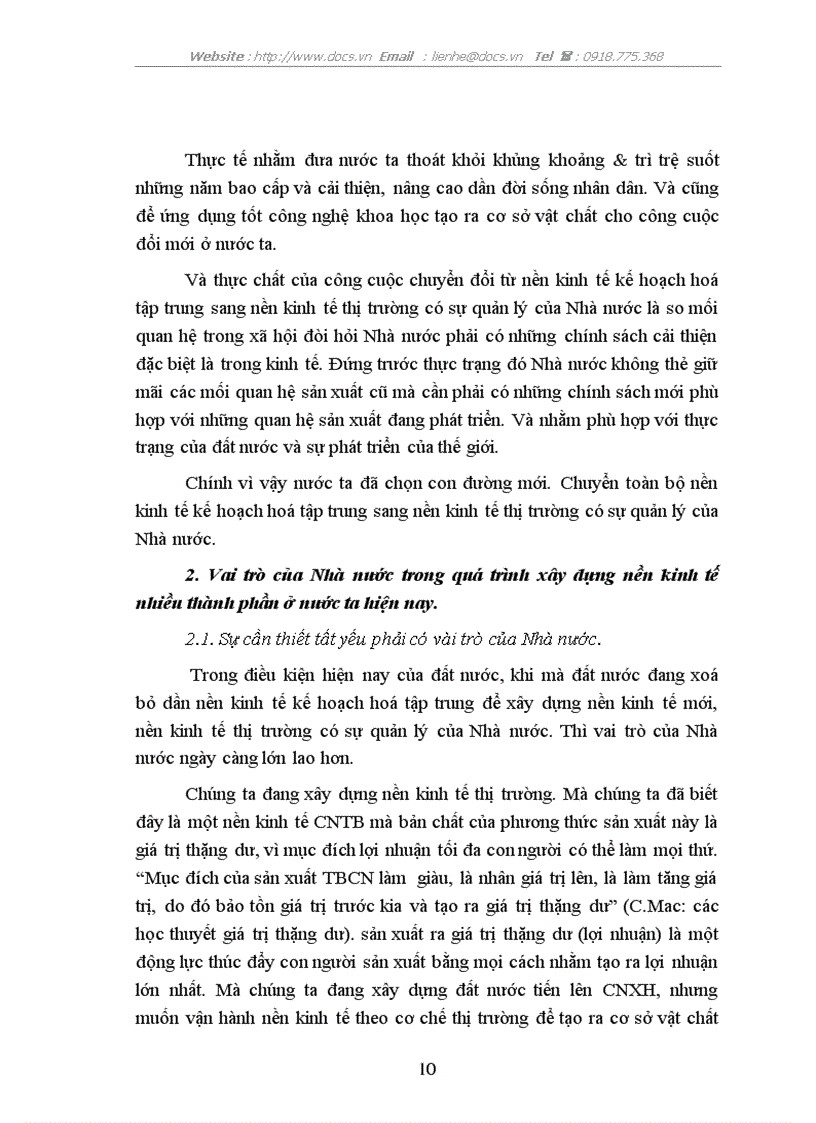 image for page Vai trò của Nhà nước trong nền kinh tế thị trường định hướng XHCN ở nước ta hiện nay