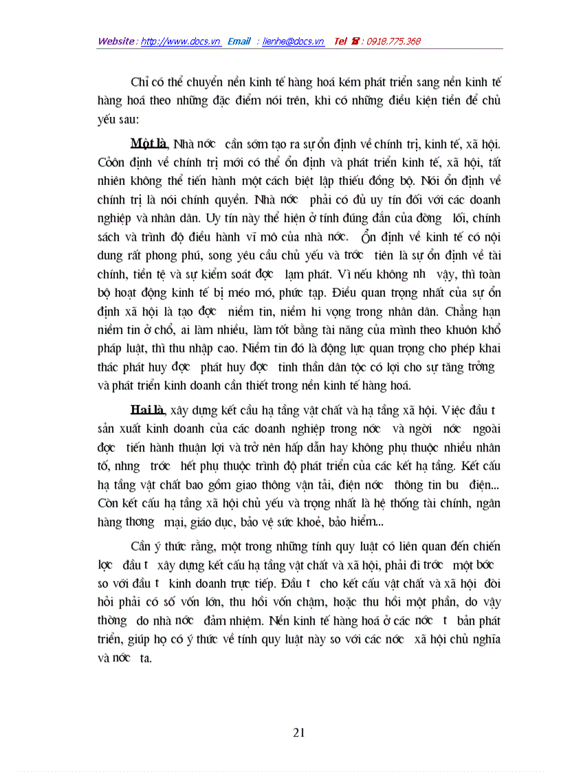 image for page Nền kinh tế hàng hoá nước ta trong quá trình hội nhập kinh tế quốc tế