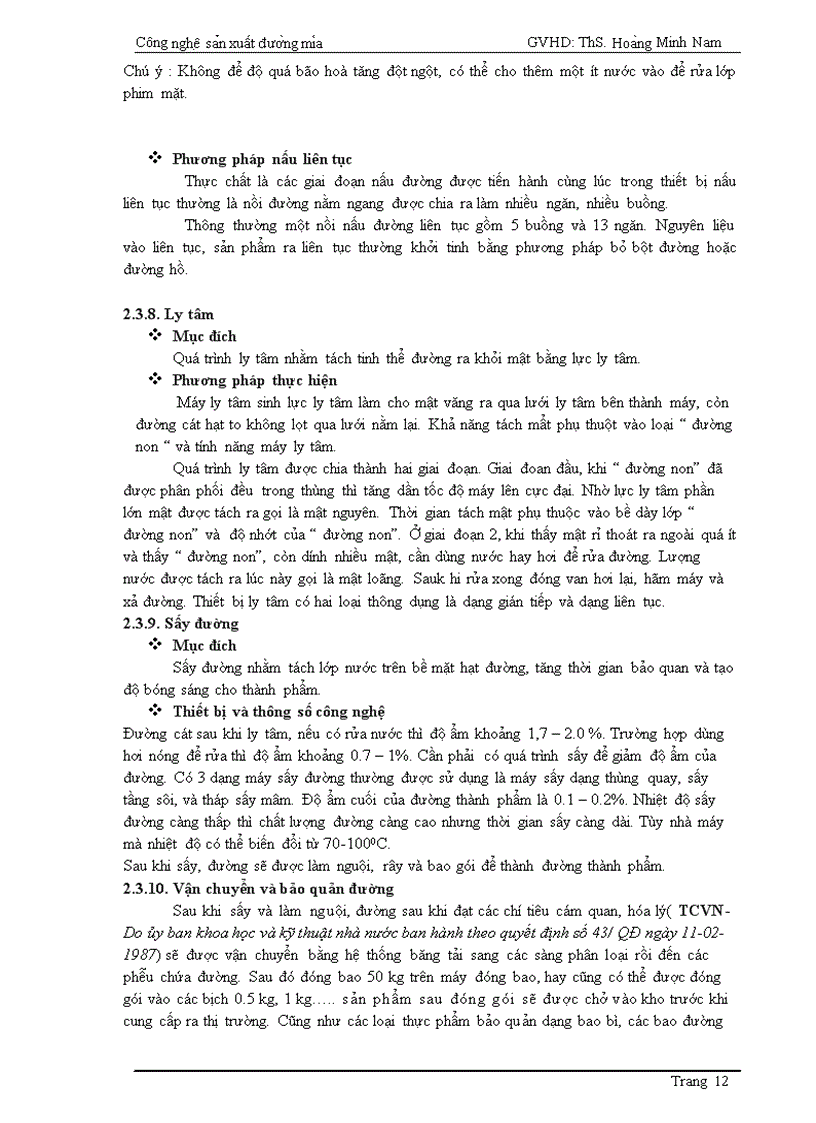 image for page Công nghệ sản xuất đường mía