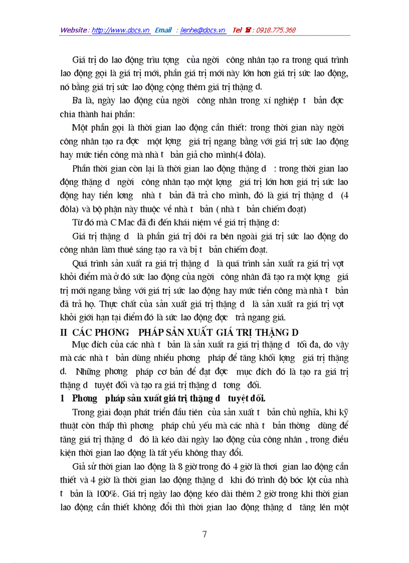 image for page Bản chất và các hình thức biểu hiện của giá trị thặng dư