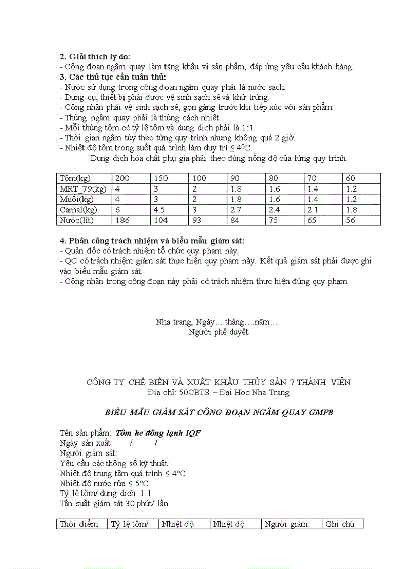 image for page Xây dựng kế họach HACCP cho mặt hàng tôm he hấp đông lạnh IQF