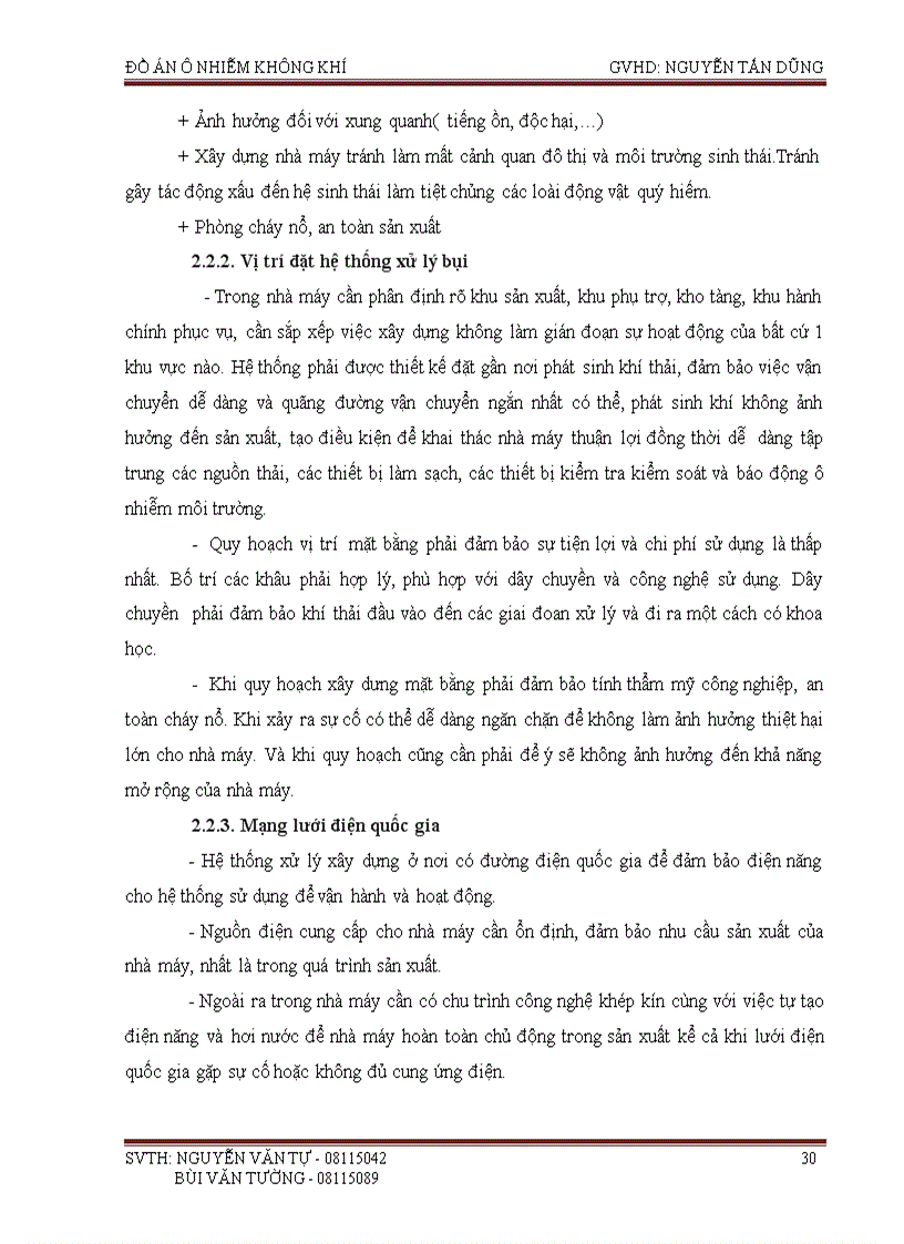 image for page Tính toán thiết kế hệ thống xử lý bụi gỗ bằng xiclon và túi vải