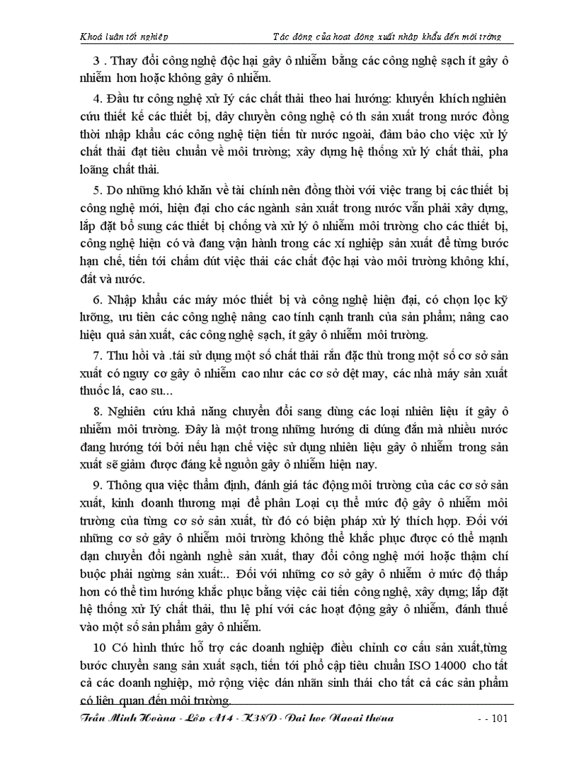 image for page Tác động của hoạt động xuất nhập khẩu đến môi trường ở Việt Nam