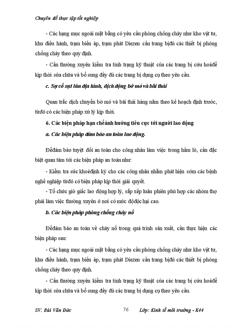 image for page Phân tích những tác động môi trường và đánh giá hiệu quả kinh tế môi trường của dự án cải tạo mở rộng khai thác kinh doanh than mỏ than Cọc Sáu