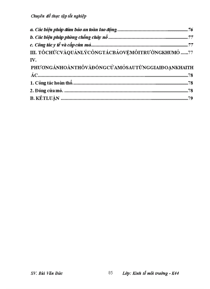 image for page Phân tích những tác động môi trường và đánh giá hiệu quả kinh tế môi trường của dự án cải tạo mở rộng khai thác kinh doanh than mỏ than Cọc Sáu