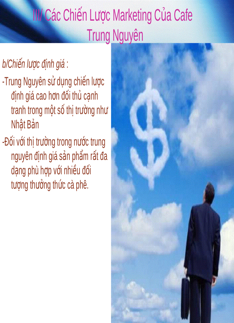 image for page Chiến lược marketing của café Trung Nguyên slide