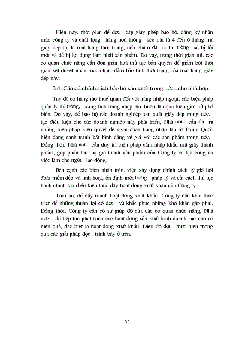 image for page Phương hướng và một số giải pháp chủ yếu để đẩy mạnh hoạt động xuất nhập khẩu của Công ty giầy Thuỵ Khuê trong thời gian tới