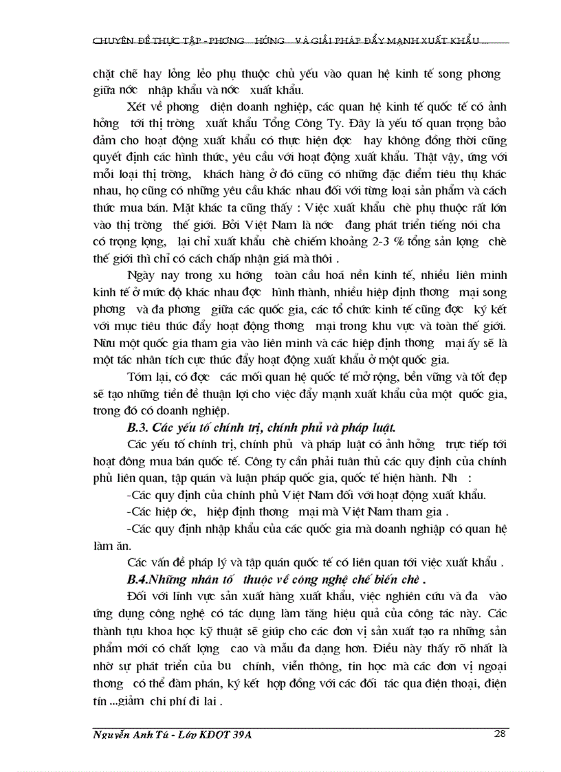 image for page Một số giải pháp chủ yếu nhằm đẩy mạnh hoạt động xuất khẩu chè của Tổng Công Ty chè Việt Nam trong thời gian tới