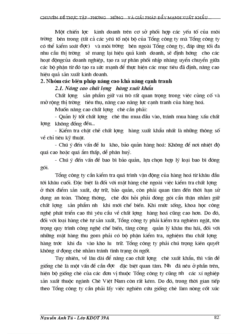image for page Một số giải pháp chủ yếu nhằm đẩy mạnh hoạt động xuất khẩu chè của Tổng Công Ty chè Việt Nam trong thời gian tới