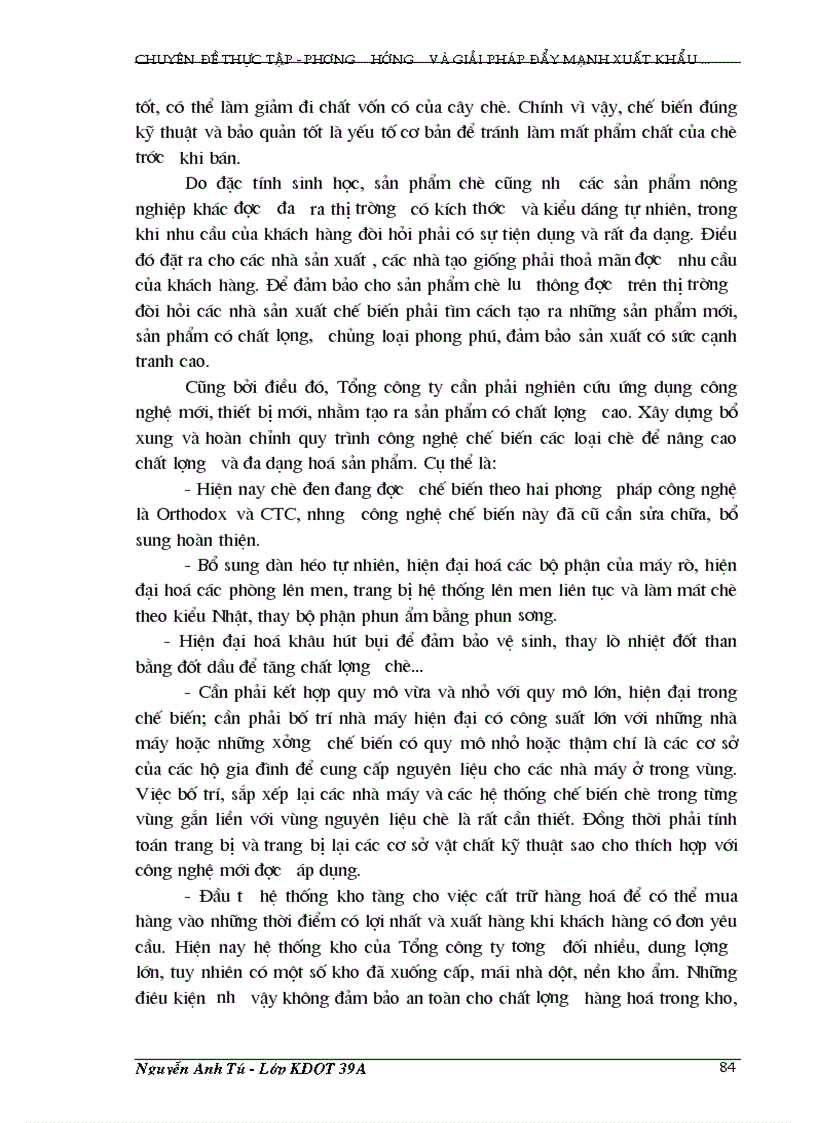 image for page Một số giải pháp chủ yếu nhằm đẩy mạnh hoạt động xuất khẩu chè của Tổng Công Ty chè Việt Nam trong thời gian tới