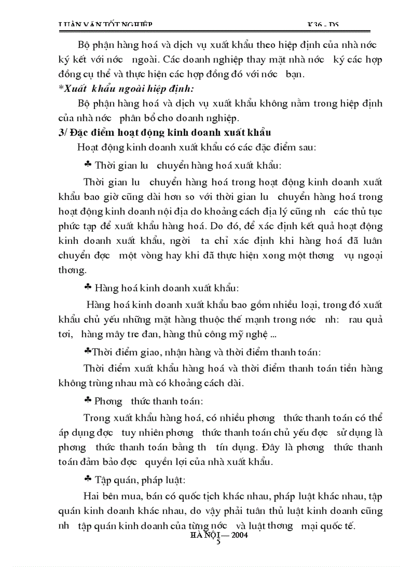 image for page Những vấn đề lý luận cơ bản về hoạt động xuất khẩu và phân tích hoạt Động xuất khẩu