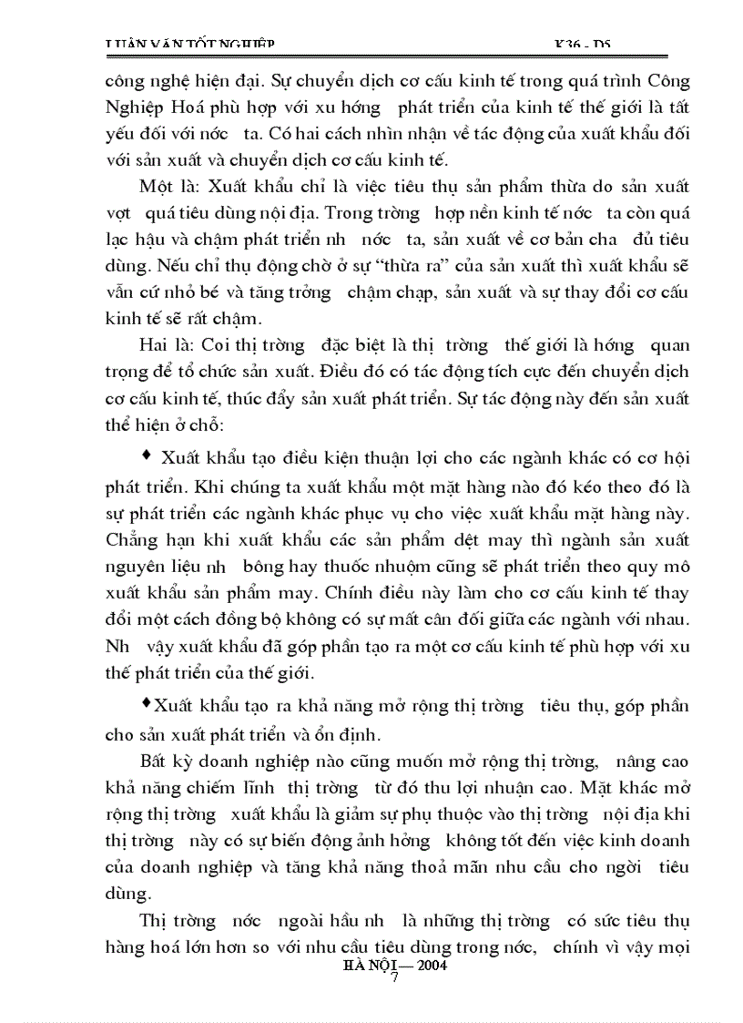 image for page Những vấn đề lý luận cơ bản về hoạt động xuất khẩu và phân tích hoạt Động xuất khẩu